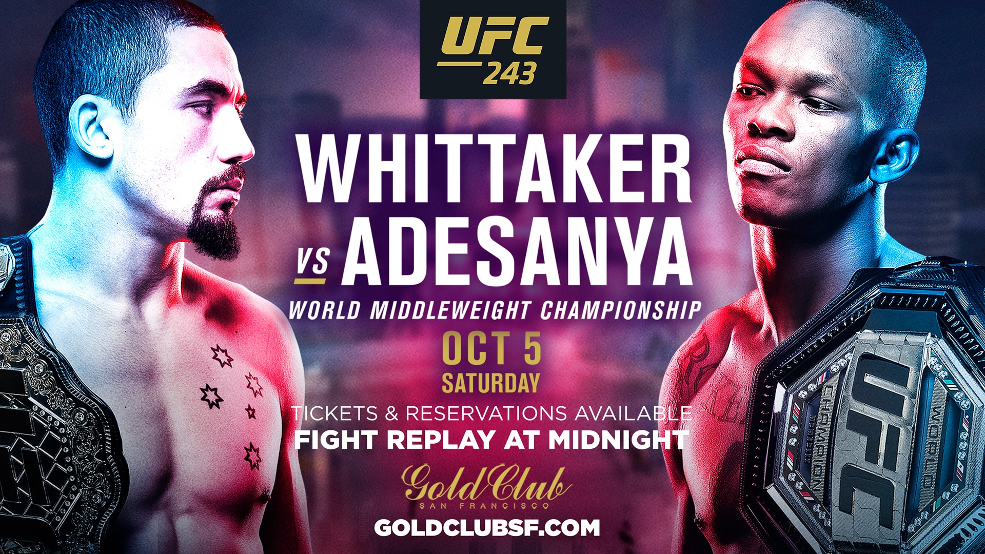 GoldClub_UFC243_TV
